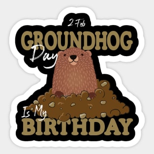 Groundhog-Day Sticker